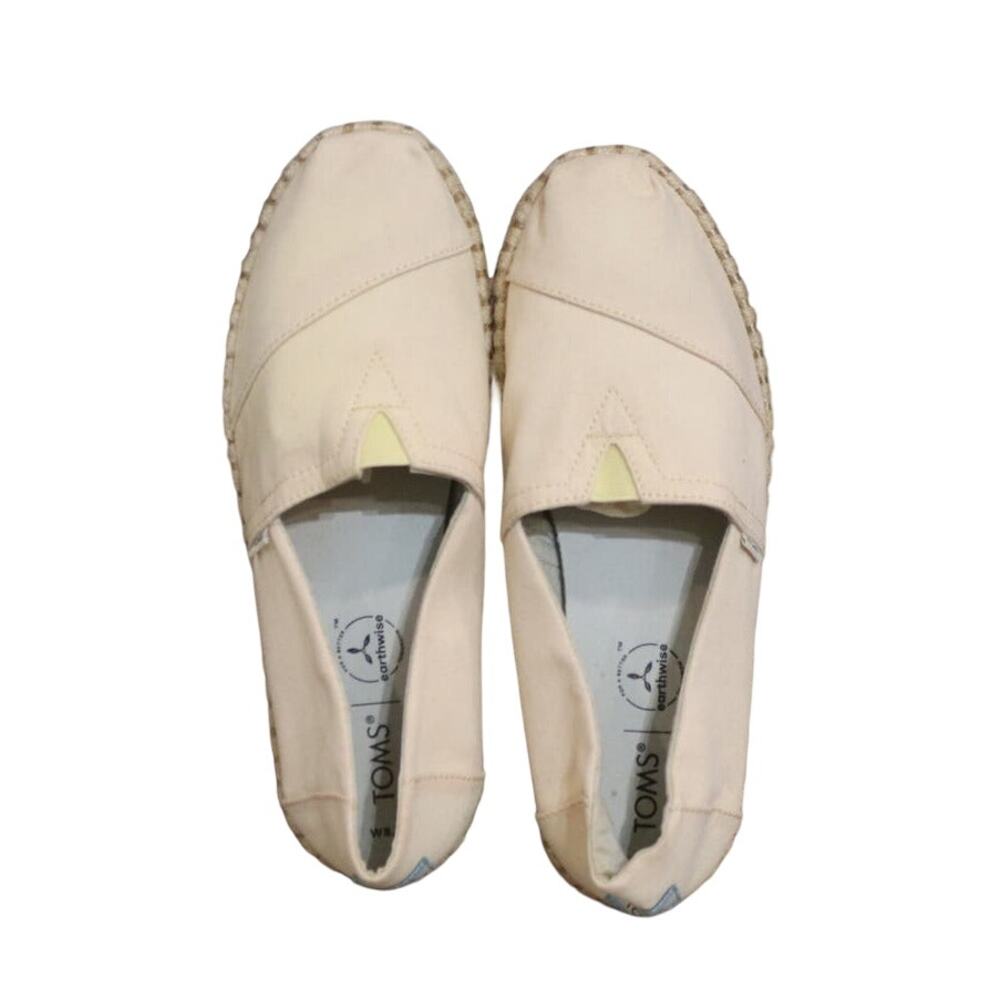 Toms Natural Alpargata Rope Recycled Espadrille Slip-On Sz 8.5